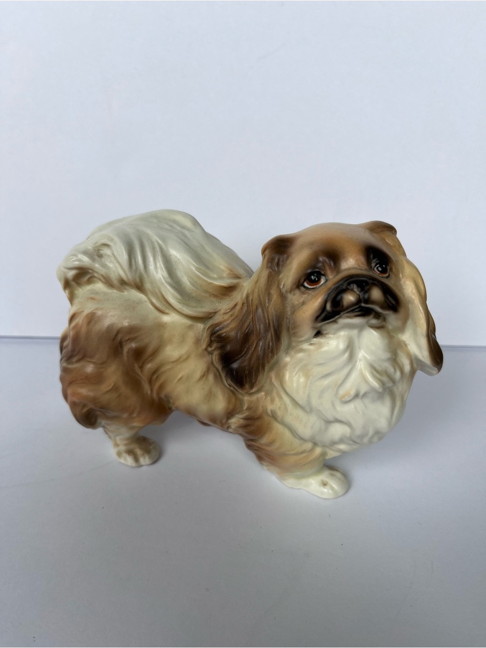 Vintage Ucagco Pekingese Dog Figurine Ceramic Japan
